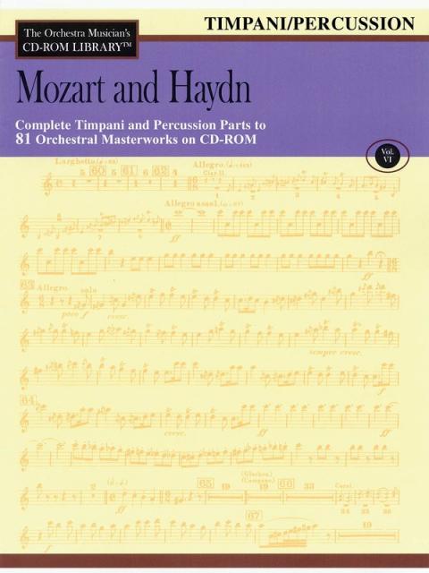 Mozart Haydn Cd Rom Lib Timpani Percussion V6