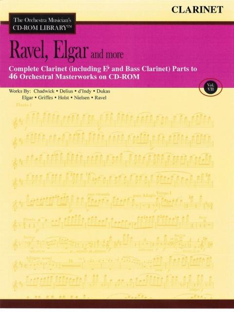 Ravel Elgar & More Cd Rom Lib Clarinet V7