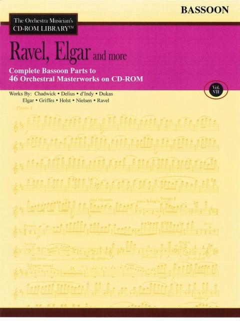 Ravel Elgar & More Cd Rom Lib Bassoon V7