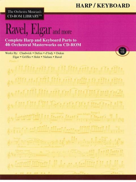 Ravel Elgar & More Cd Rom Lib Harp V7