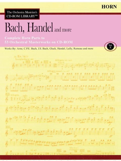 Bach Handel & More Horn Cd Rom Lib V10