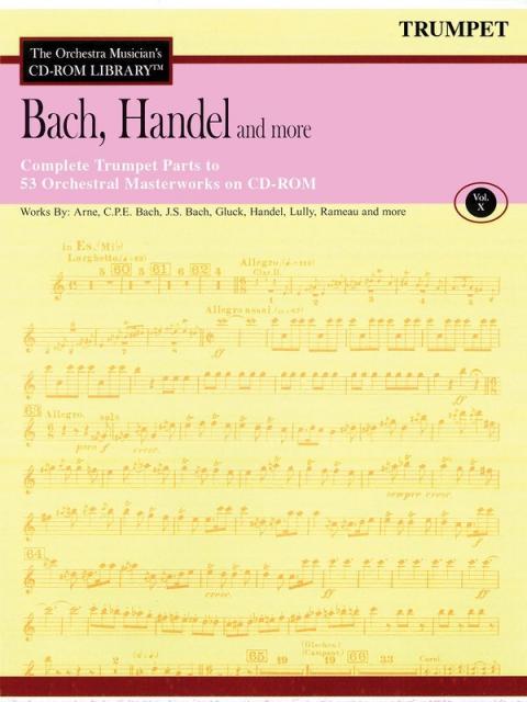 Bach Handel & More Trumpet Cd Rom Lib V10