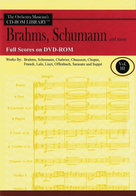 Brahms Schumann & More Score Dvd Rom Lib V2