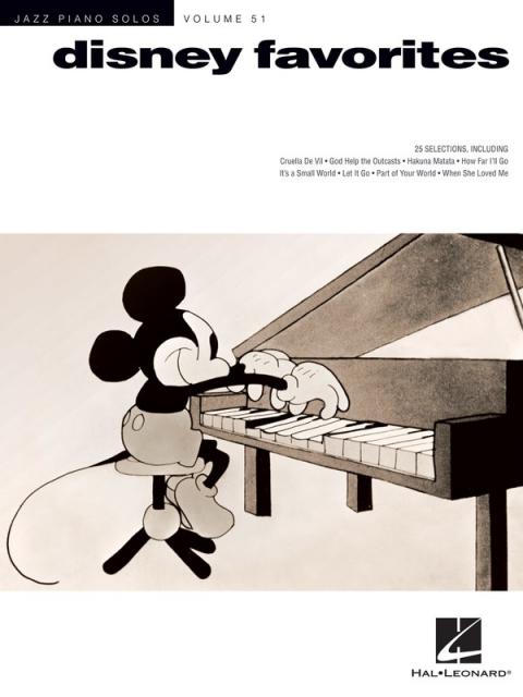 DISNEY FAVORITES JAZZ PIANO SOLOS V51