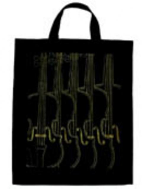 Extra Large Totebag Violin Black & Gold