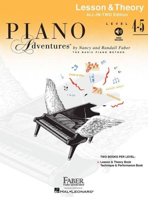 PIANO ADVENTURES ALL IN TWO 4-5 LESSON THEORY