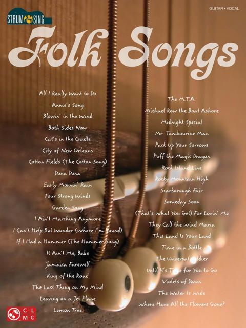 Folk Songs Strum & Sing Gtr Chords Lyrics