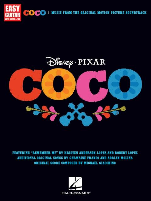 COCO MOVIE SOUNDTRACK EASY GUITAR NOTES & TAB