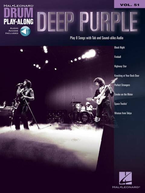 DEEP PURPLE DRUM PLAYALONG V51 BK/OLA