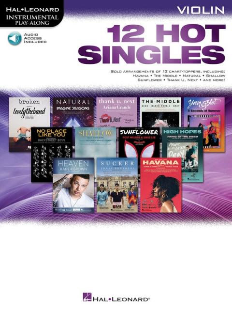 12 HOT SINGLES FOR VIOLIN BK/OLA