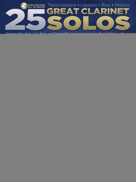 25 GREAT CLARINET SOLOS BK/OLA