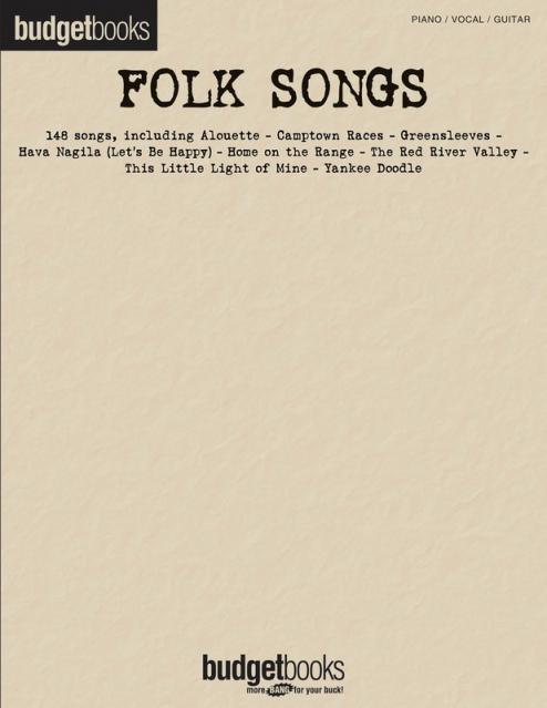 BUDGET BOOKS FOLK SONGS PVG