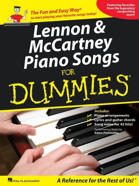 Lennon & Mccartney Piano Songs For Dummies Pvg