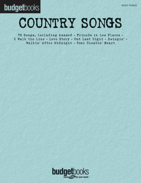 Budget Books Country Songs Easy Piano