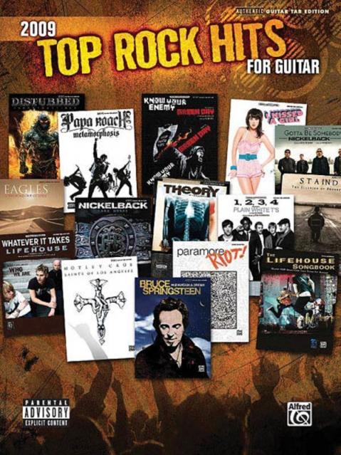 2009 Top Rock Hits For Guitar Tab