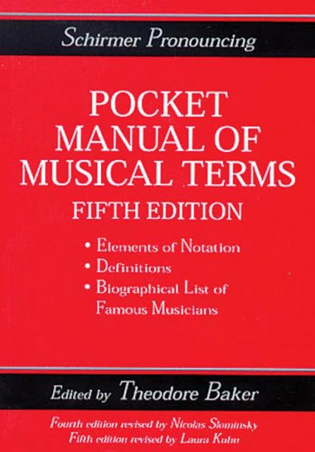 Pocket Manual Of Music Terms - Pack Of 13