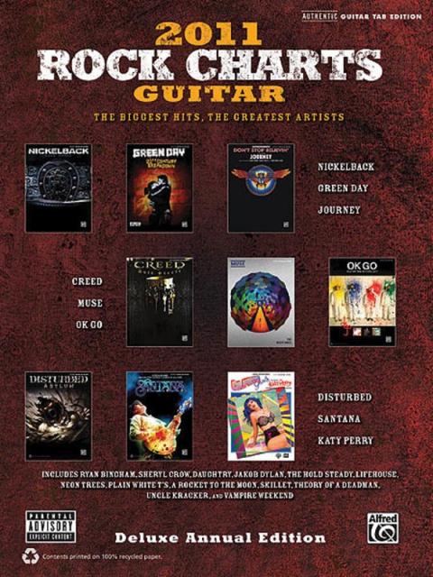 Rock Charts Guitar 2011 Gtr Tab