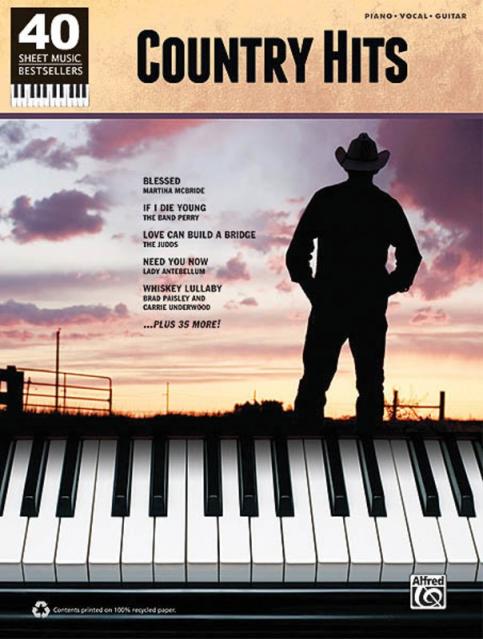 Country Hits 40 Sheet Music Bestsellers Pvg