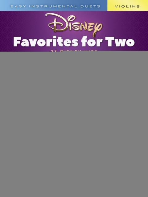 DISNEY FAVORITES FOR TWO FOR 2 VIOLINS