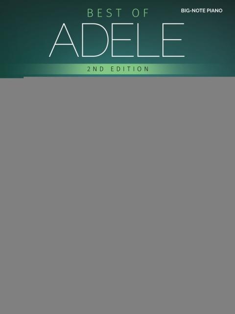 BEST OF ADELE FOR BIG NOTE PIANO 2ND EDITION