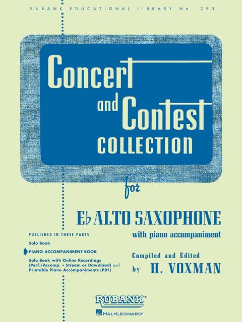 Concert And Contest Alto Saxophone Part