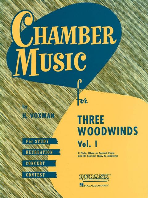 Chamber Music For 3 Woodwind Vol 1 Flu/oboe/cla