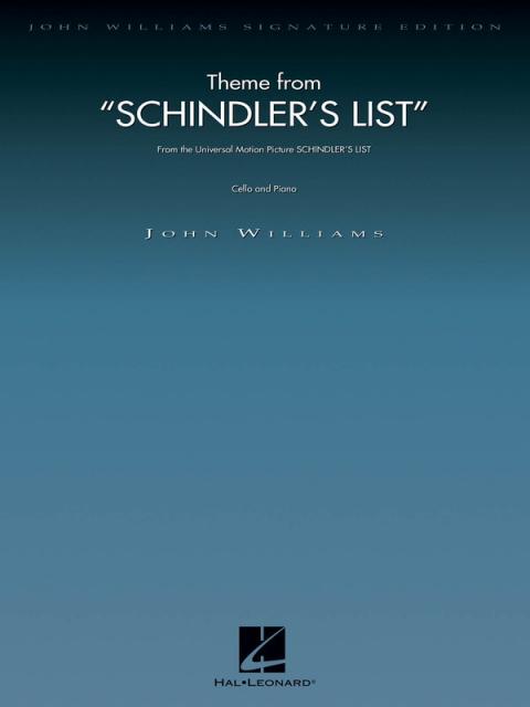 Theme From Schindlers List Cello/piano