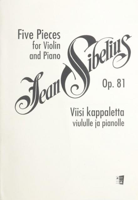 Sibelius - 5 Pieces Op 81 Violin/piano