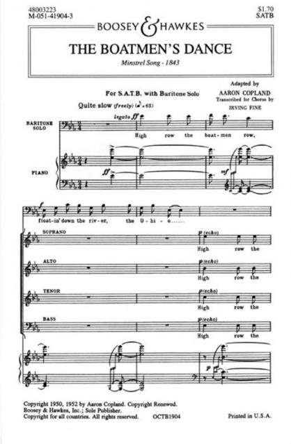 Boatmens Dance Satb