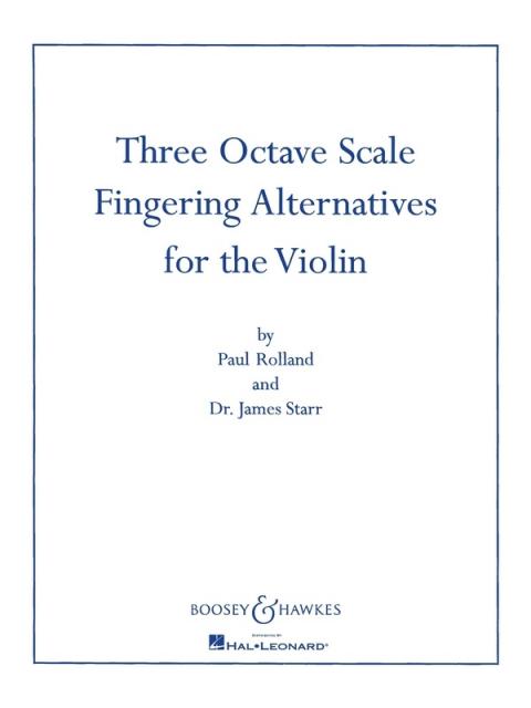 Three Octave Scale Fingering Alternatives