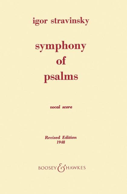 Stravinsky - Symphony Of Psalms Vocal Score