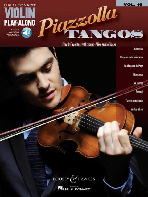 PIAZZOLLA TANGOS VIOLIN PLAY ALONG V46 BK/OLA