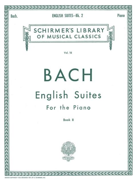 Bach - English Suites Bk 2 For Piano