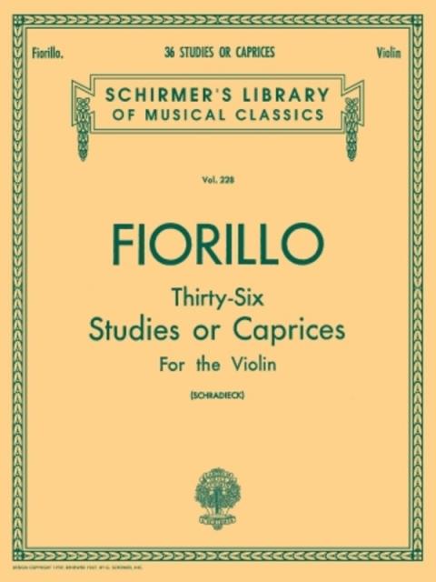 Fiorillo - 36 Studies Or Caprices For Violin