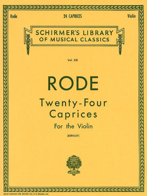 Rode - 24 Caprices For Violin