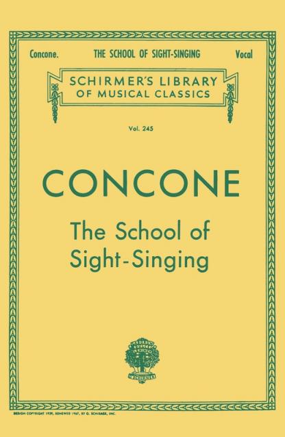 Concone - School Sight Singing