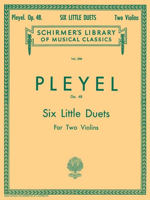 Pleyel - 6 Little Duets Op 48 For 2 Violins