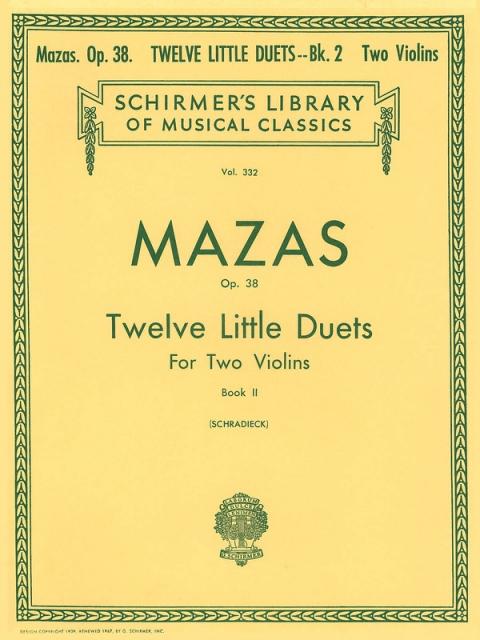 Mazas - 12 Little Duets O. 38 Bk 2 Violin