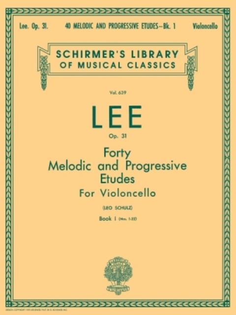 Lee - 40 Melodic Progressive Etudes Op 31 Bk 1 Cello