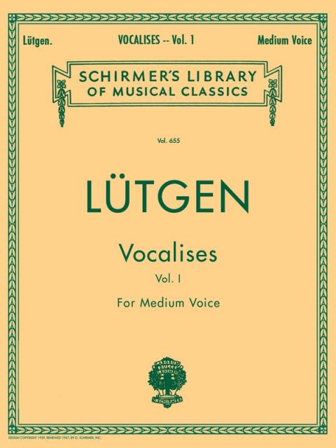 Lutgen - Vocalises Vol 1 Medium Voice