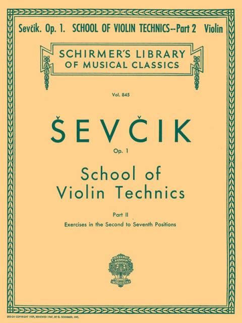 Sevcik - School Of Violin Technics Op 1 Bk 2