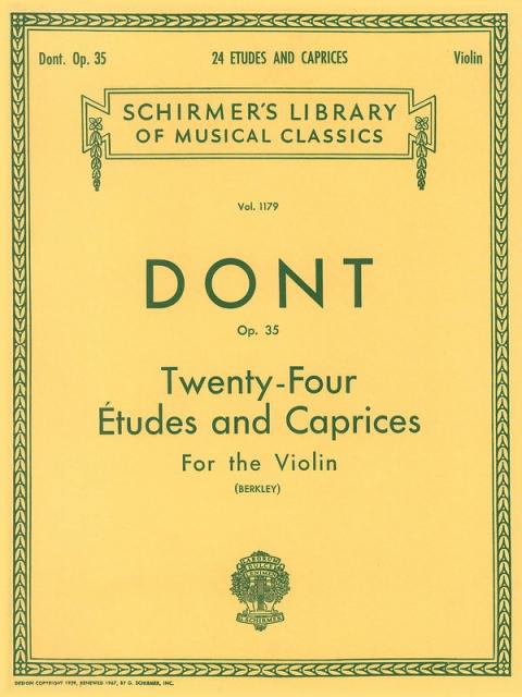 Dont - 24 Etudes And Caprices Op 35 Violin