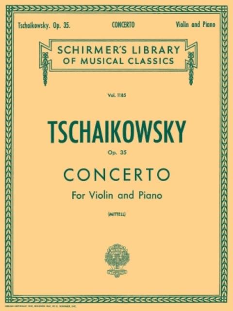 Tchaikovsky - Concerto Op 35 Violin/piano