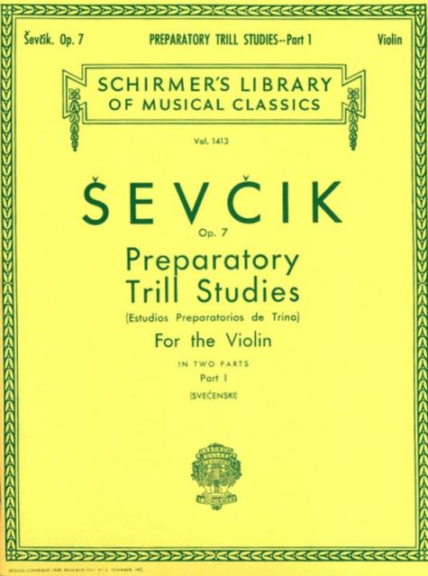 SEVCIK - PREPARATORY TRILL STUDIES OP 7 BK 1 VIOLIN