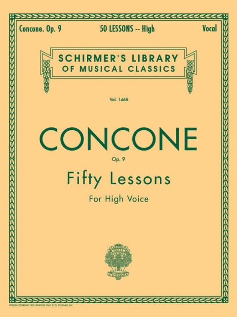 Concone - 50 Lessons Op 9 High Voice