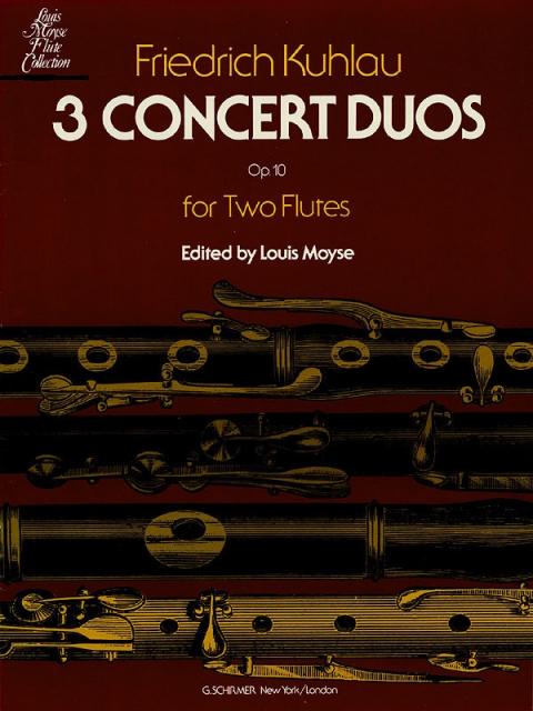 Kuhlau - 3 Concert Duos Op 10b For 2 Flutes