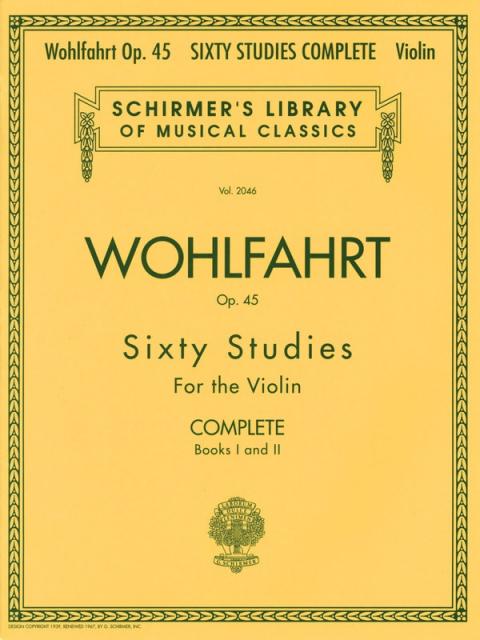 Wohlfahrt - 60 Studies Op 45 Violin Complete Bks 1-2