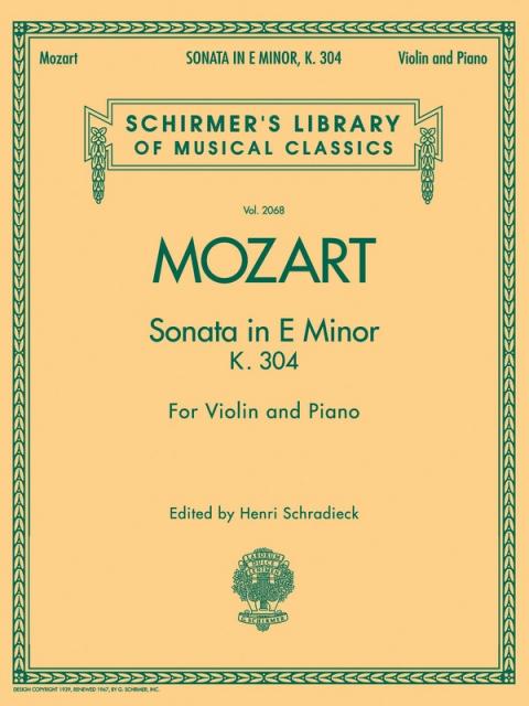 Mozart - Sonata In E Minor K 304 Violin/piano