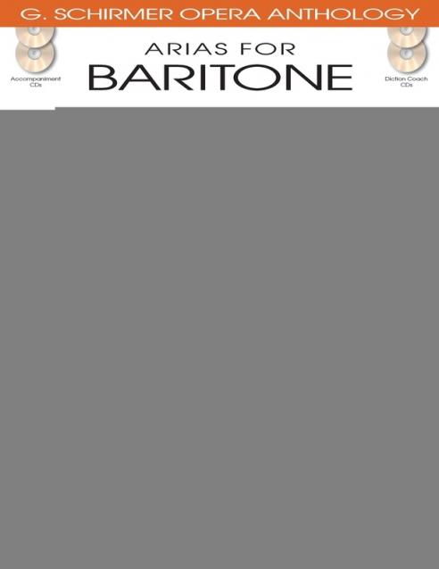 Arias For Baritone Complete Package Bk/cd