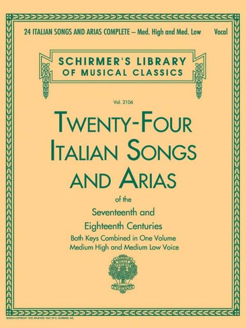 24 Italian Songs And Arias Complete